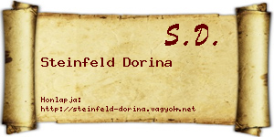 Steinfeld Dorina névjegykártya