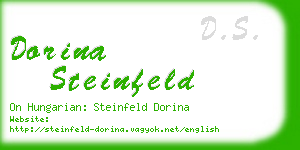 dorina steinfeld business card